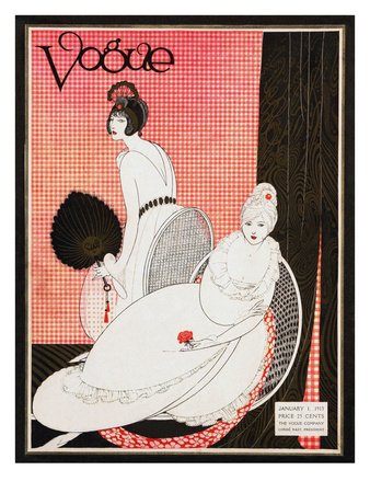 Vogue Cover - January 1913 by George Wolfe Plank Pricing Limited Edition Print image