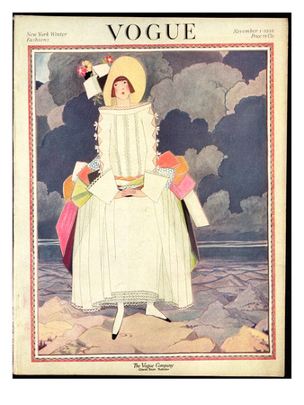 Vogue Cover - November 1922 by George Wolfe Plank Pricing Limited Edition Print image