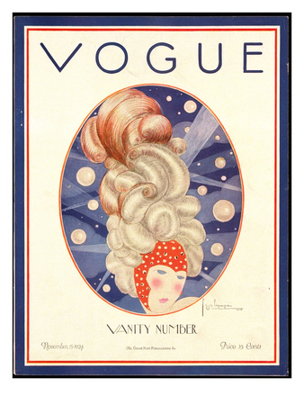 Vogue Cover - November 1924 by Georges Lepape Pricing Limited Edition Print image