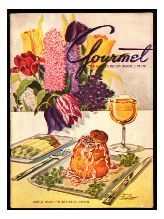 Gourmet Cover - April 1948 by Henry Stahlhut Pricing Limited Edition Print image