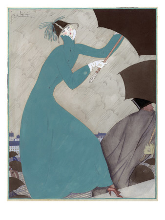 Vogue - October 1921 by Georges Lepape Pricing Limited Edition Print image