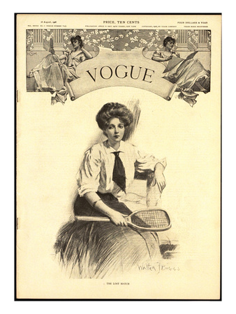 Vogue Cover - August 1906 by Walter Briggs Pricing Limited Edition Print image