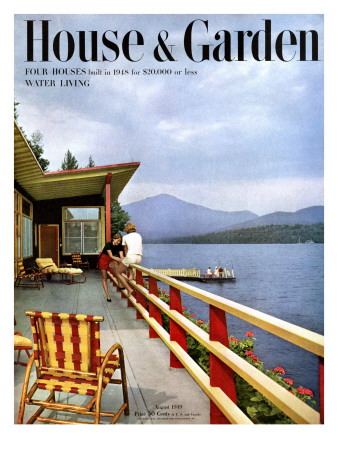 House & Garden Cover - August 1949 by Robert M. Damora Pricing Limited Edition Print image