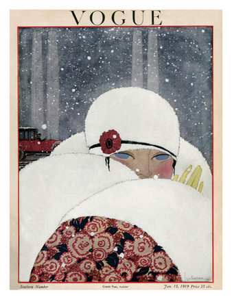 Vogue Cover - January 1919 by Georges Lepape Pricing Limited Edition Print image