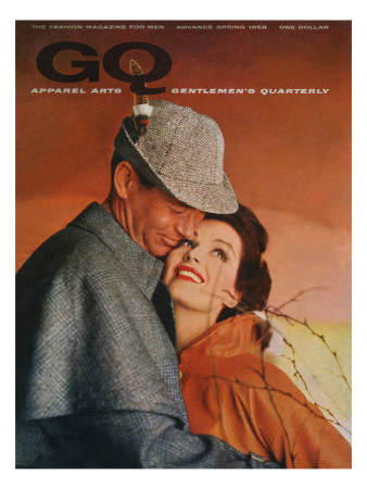Gq Cover - January 1958 by Emme Gene Hall Pricing Limited Edition Print image