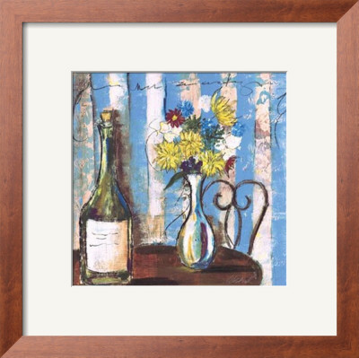 Wine & Flowers I by Celeste Peters Pricing Limited Edition Print image