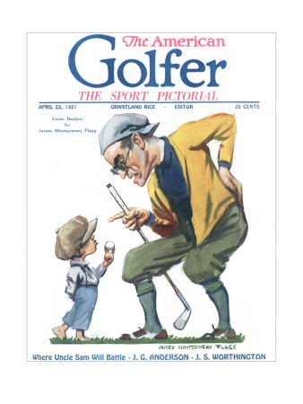 The American Golfer April 23, 1921 by James Montgomery Flagg Pricing Limited Edition Print image