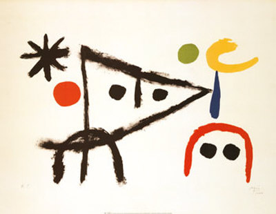 The Little Cat, 1951 by Joan Miro Pricing Limited Edition Print image