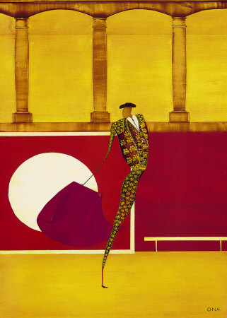 Bullfighter And Bull I by Thierry Ona Pricing Limited Edition Print image