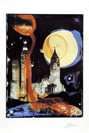 Manhattan Skyline by Salvador Dali Pricing Limited Edition Print image
