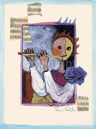Golden Flute by Rosina Wachtmeister Pricing Limited Edition Print image