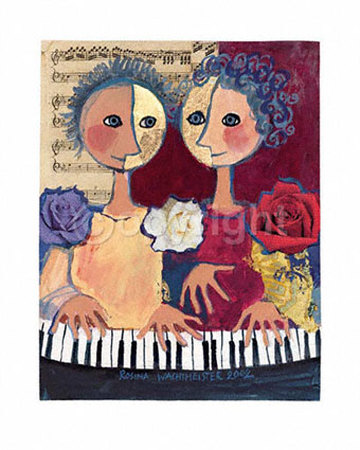 Piano For Two by Rosina Wachtmeister Pricing Limited Edition Print image
