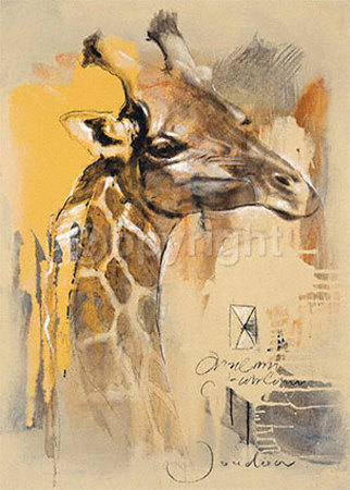 Wildlife Giraffe by Joadoor Pricing Limited Edition Print image