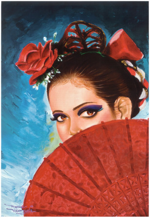Senorita by Manuel Valenzuela Pricing Limited Edition Print image