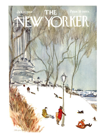 The New Yorker Cover - January 27, 1968 by James Stevenson Pricing Limited Edition Print image