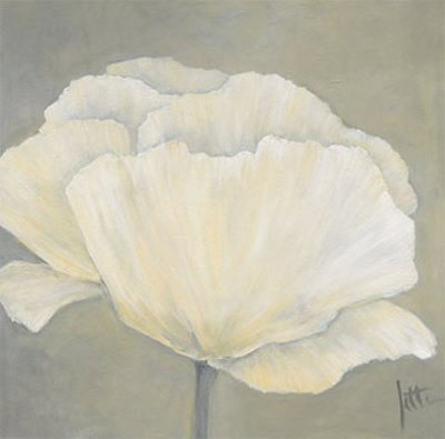 Poppy In White I by Jettie Roseboom Pricing Limited Edition Print image