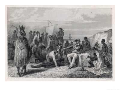 East Africa Trading For Slaves At Zanzibar by Hemy Pricing Limited Edition Print image