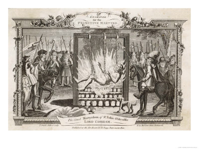 Sir John Oldcastle Is Burnt By The Catholics Not At The Stake But In Chains Over The Fire by T. Smith Pricing Limited Edition Print image