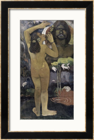 Hina, Moon Goddess And Te Fatu, Earth Spirit by Paul Gauguin Pricing Limited Edition Print image