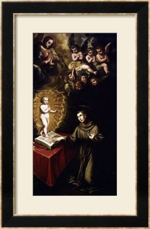 Saint Anthony Of Padua And The Infant Christ by Vincente Carducho Pricing Limited Edition Print image