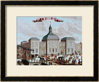 The Stock Exchange, Amsterdam, 1743 by Francois Van Bleyswyck Pricing Limited Edition Print image
