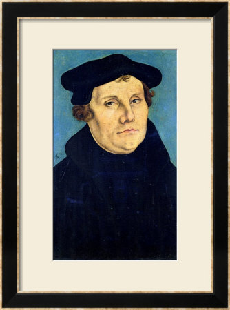 Portrait Of Martin Luther 1529 by Lucas Cranach The Elder Pricing Limited Edition Print image