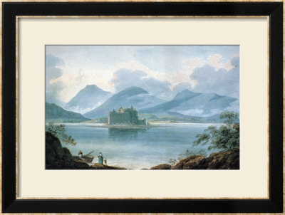 View Across Loch Awe, Argyllshire, To Kilchurn Castle And The Mountains Beyond by R. S. Barret Pricing Limited Edition Print image