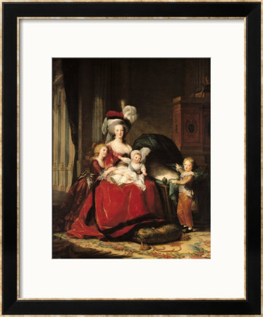 Marie-Antoinette (1755-93) And Her Four Children, 1787 by Elisabeth Louise Vigee-Lebrun Pricing Limited Edition Print image