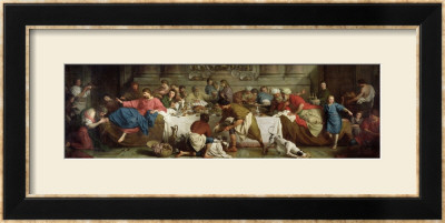 Dinner At The House Of Simon, 1737 by Pierre Subleyras Pricing Limited Edition Print image