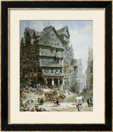 The High Street From The West Bow, Edinburgh by Louise J. Rayner Pricing Limited Edition Print image