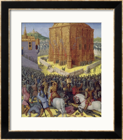 Siege Of Jerusalem By Nebuchadnezzar, Illustration From The French Translation by Jean Fouquet Pricing Limited Edition Print image