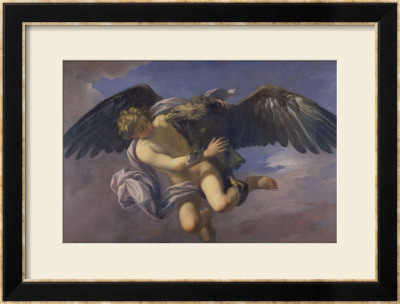 The Abduction Of Ganymede By Jupiter Disguised As An Eagle by Antonio Domenico Gabbiani Pricing Limited Edition Print image
