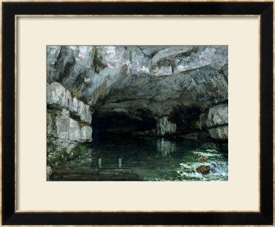 The Grotto Of The Loue, 1864 by Gustave Courbet Pricing Limited Edition Print image
