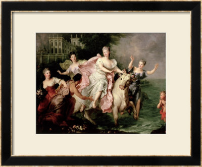 Europa Being Carried Off By Jupiter Metamorphosed Into A Bull, Circa 1700 by Pierre Gobert Pricing Limited Edition Print image