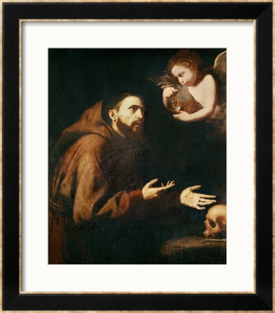 Vision Of St. Francis Of Assisi by Jusepe De Ribera Pricing Limited Edition Print image