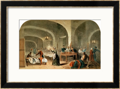 Sketch Of A Ward At The Hospital At Scutari, Circa 1856 by Joseph-Austin Benwell Pricing Limited Edition Print image