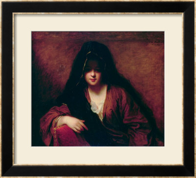 Young Woman Wearing A Shawl, 1699 by Jean-Baptiste Santerre Pricing Limited Edition Print image