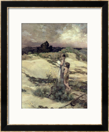 Hagar And Ishmael by Jean-Charles Cazin Pricing Limited Edition Print image