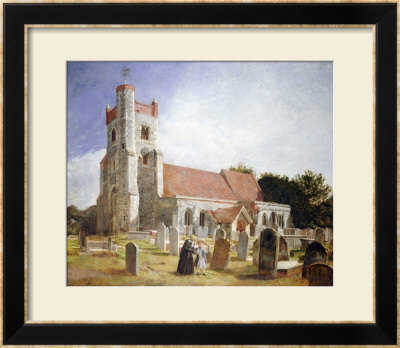 The Old Church, Ewell, 1847 by William Holman Hunt Pricing Limited Edition Print image