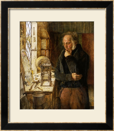 Our Village Clockmaker Solving A Problem by Campbell Jones Pricing Limited Edition Print image