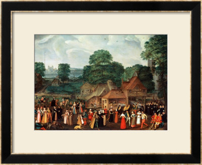 A Fete At Bermondsey, Circa 1570 by Joris Hoefnagel Pricing Limited Edition Print image