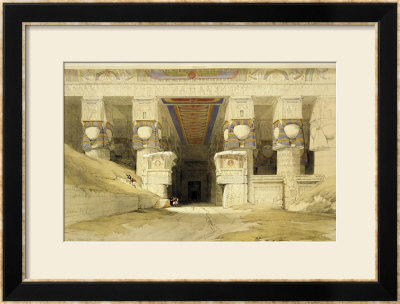 Facade Of The Temple Of Hathor, Dendarah, From Egypt And Nubia, Vol.1 by David Roberts Pricing Limited Edition Print image
