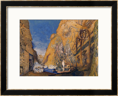 Stage Set For The Dieu Bleu, By Reynaldo Hahn (1845-1947) 1911 by Leon Bakst Pricing Limited Edition Print image
