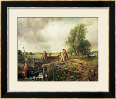 A Boat Passing A Lock by John Constable Pricing Limited Edition Print image