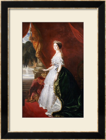 A Full Length Portrait Of Empress Eugenie (1826-1920) by Franz Xaver Winterhalter Pricing Limited Edition Print image
