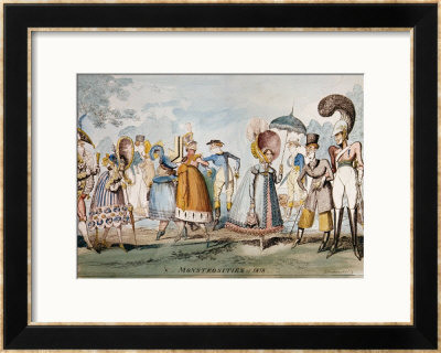 Monstrosities Of 1818 by George Cruikshank Pricing Limited Edition Print image