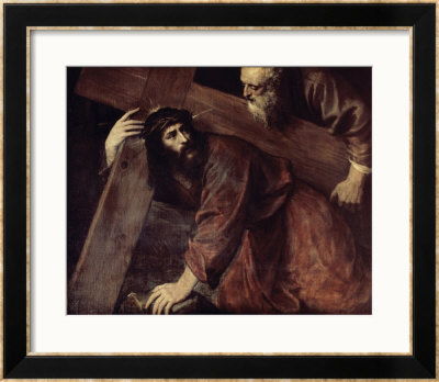 Christ And Simon The Cyrenian by Titian (Tiziano Vecelli) Pricing Limited Edition Print image