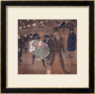 Dancing At The Moulin Rouge: La Goulue And Valentin Le Desosse 1895 by Henri De Toulouse-Lautrec Pricing Limited Edition Print image