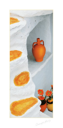 Orange Pot With Steps by Georges Meis Pricing Limited Edition Print image
