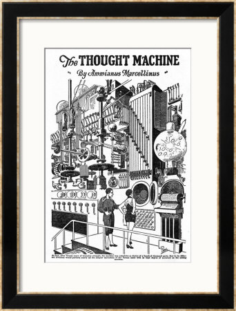 Computer As Envisaged In 1927, Illustration To The Thought Machine By Ammianus Marcellinus by Frank R. Paul Pricing Limited Edition Print image